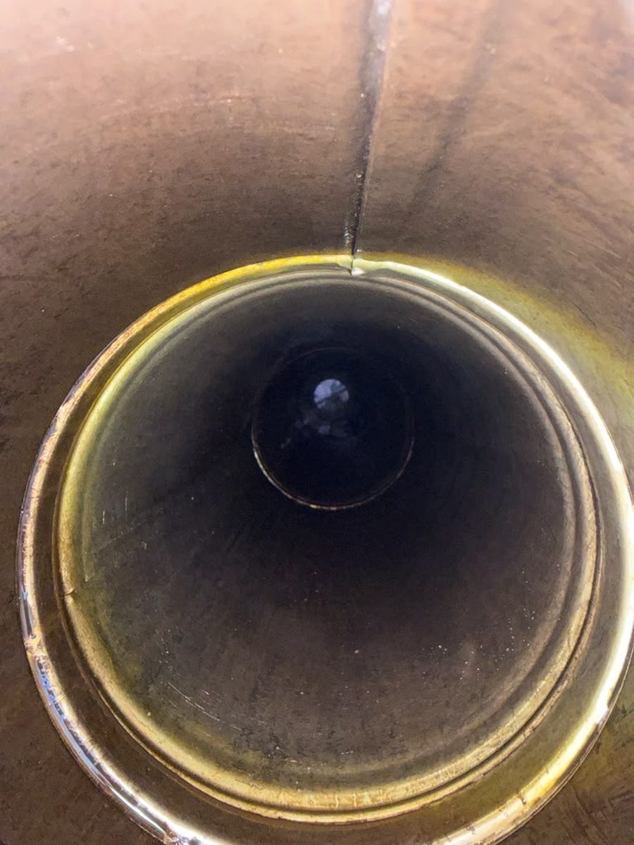 Chimney flue interior after a completed cleaning